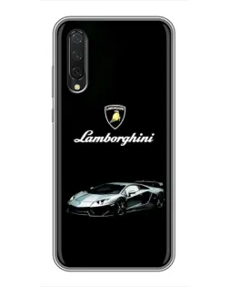 Чехол для Xiaomi Mi A3 с картинкой «Логотип Lamborghini классика»