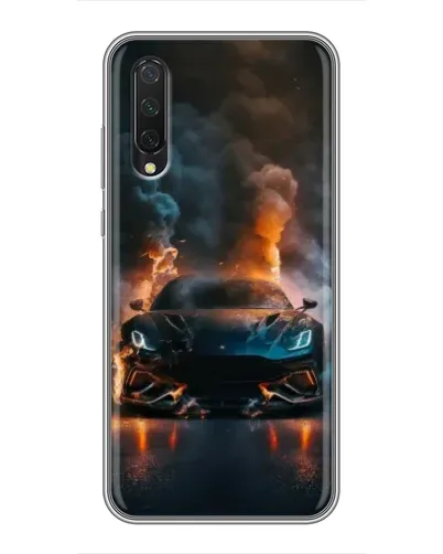 Чехол для Xiaomi Mi A3 с картинкой «Lamborghini дымная эстетика»