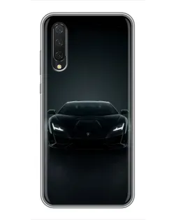 Чехол для Xiaomi Mi A3 с картинкой «Черный Lamborghini Aventador»