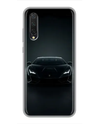 Чехол для Xiaomi Mi A3 с картинкой «Черный Lamborghini Aventador»