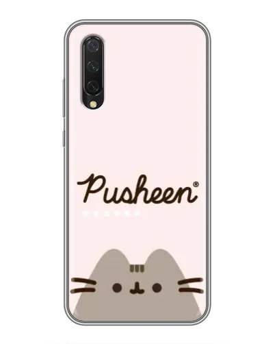 Чехол для Xiaomi Mi A3 с картинкой «Pusheen логотип»