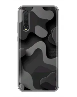 Чехол для Xiaomi Mi A3 с картинкой «Темный абстрактный камуфляж»
