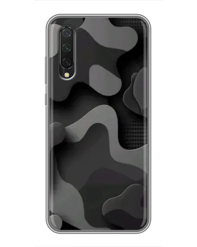 Чехол для Xiaomi Mi A3 с картинкой «Темный абстрактный камуфляж»