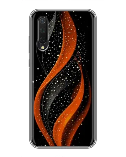 Чехол для Xiaomi Mi A3 с картинкой «Огненная звездная волна»