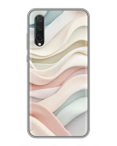 Чехол для Xiaomi Mi A3 с картинкой «Пастельные нежные волны»
