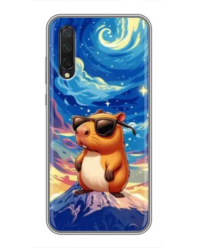 Чехол для Xiaomi Mi A3 с картинкой «Капибара Ван Гога»