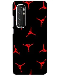 Чехол для Xiaomi Mi Note 10 Lite с картинкой «Jordan Red Pattern»