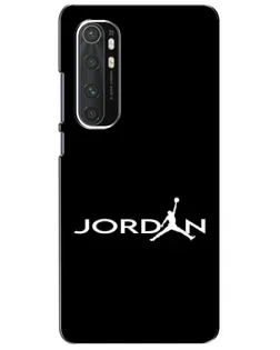 Чехол для Xiaomi Mi Note 10 Lite с картинкой «Jordan White Logo»