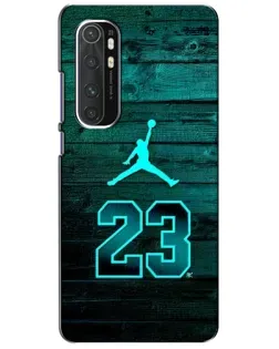 Чехол для Xiaomi Mi Note 10 Lite с картинкой «Jordan Cyan 23»