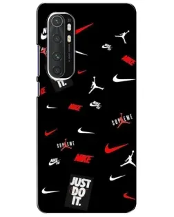 Чехол для Xiaomi Mi Note 10 Lite с картинкой «Nike Mix Pattern»