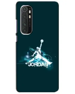 Чехол для Xiaomi Mi Note 10 Lite с картинкой «Jordan Blue Fire»
