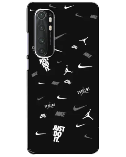 Чехол для Xiaomi Mi Note 10 Lite с картинкой «Nike Black Pattern» Чехол для Xiaomi Mi Note 10 Lite с картинкой «Nike Black Pattern»