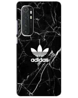 Чехол для Xiaomi Mi Note 10 Lite с картинкой «Белый мрамор Adidas»