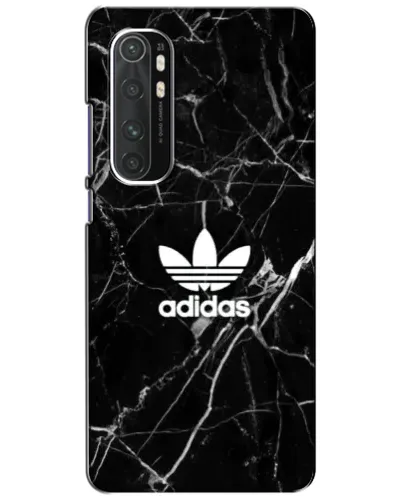 Чехол для Xiaomi Mi Note 10 Lite с картинкой «Белый мрамор Adidas»