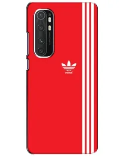 Чехол для Xiaomi Mi Note 10 Lite с картинкой «Красный минимализм Adidas»