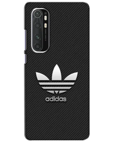 Чехол для Xiaomi Mi Note 10 Lite с картинкой «Adidas Карбоновая текстура»