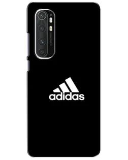 Чехол для Xiaomi Mi Note 10 Lite с картинкой «Черная классика Adidas»