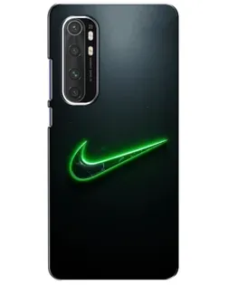 Чехол для Xiaomi Mi Note 10 Lite с картинкой «Неоновый контур Nike»