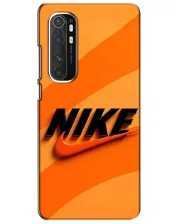 Чехол для Xiaomi Mi Note 10 Lite с картинкой «Оранжевый драйв Nike»