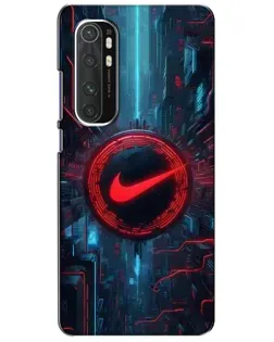 Чехол для Xiaomi Mi Note 10 Lite с картинкой «Техногенный стиль Nike»