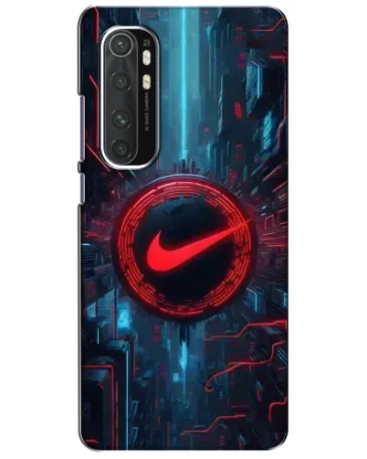 Чехол для Xiaomi Mi Note 10 Lite с картинкой «Техногенный стиль Nike»