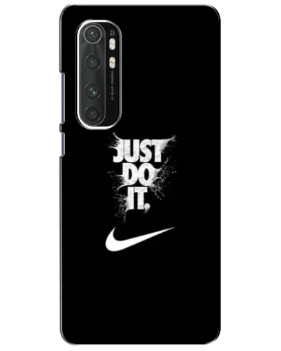 Чехол для Xiaomi Mi Note 10 Lite с картинкой «Текстовый принт Nike»