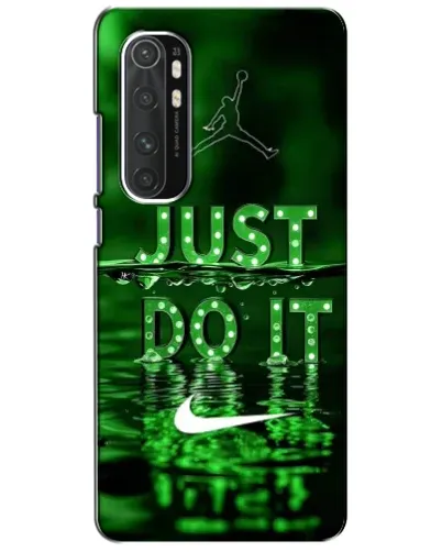 Чехол для Xiaomi Mi Note 10 Lite с картинкой «Зеленый неоновый Nike»