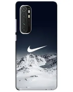 Чехол для Xiaomi Mi Note 10 Lite с картинкой «Nike — зимние горы»