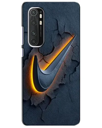 Чехол для Xiaomi Mi Note 10 Lite с картинкой «Объемный логотип Найк»