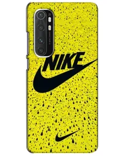 Чехол для Xiaomi Mi Note 10 Lite с картинкой «Желтый текстурный Nike»