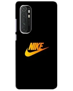 Чехол для Xiaomi Mi Note 10 Lite с картинкой «Золотой логотип Nike»