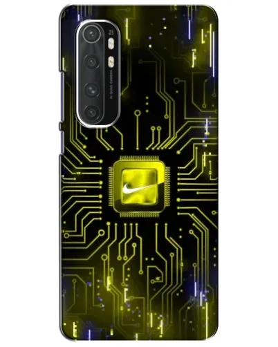Чехол для Xiaomi Mi Note 10 Lite с картинкой «Nike — золотая искра»