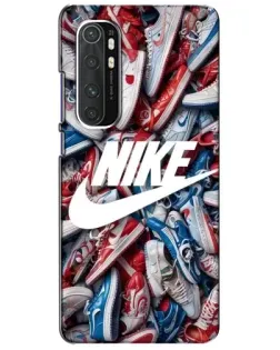 Чохол для Xiaomi Mi Note 10 Lite з картинкою «Колаж кросівок Найк»