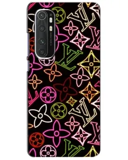 Чехол для Xiaomi Mi Note 10 Lite с картинкой «Неоновый микс Nike»