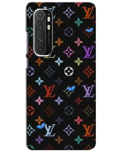 Чехол для Xiaomi Mi Note 10 Lite с картинкой «Цветная монограмма LV»