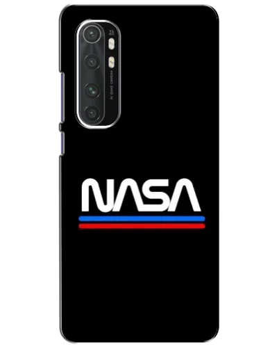 Чехол для Xiaomi Mi Note 10 Lite с картинкой «NASA — классика Red Blue»