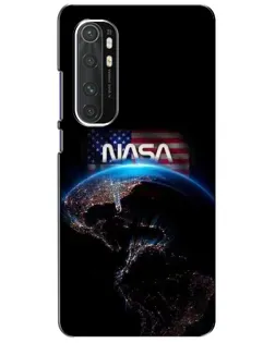 Чехол для Xiaomi Mi Note 10 Lite с картинкой «Земля из космоса NASA»