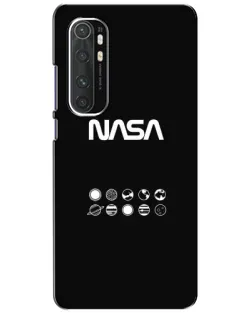 Чехол для Xiaomi Mi Note 10 Lite с картинкой «NASA — технический принт»