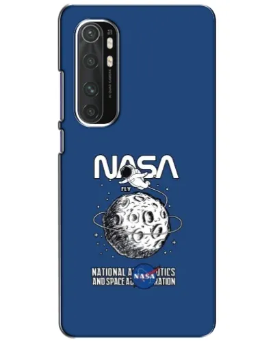 Чехол для Xiaomi Mi Note 10 Lite с картинкой «NASA — лунная миссия»