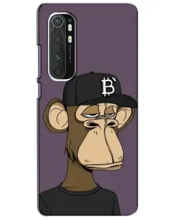 Чехол для Xiaomi Mi Note 10 Lite с картинкой «Bored Ape в кепке»