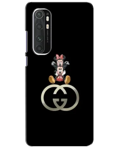 Чехол для Xiaomi Mi Note 10 Lite с картинкой «Минни Маус на лого»