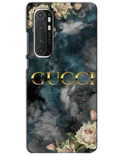 Чехол для Xiaomi Mi Note 10 Lite с картинкой «Абстрактные цветы Gucci»