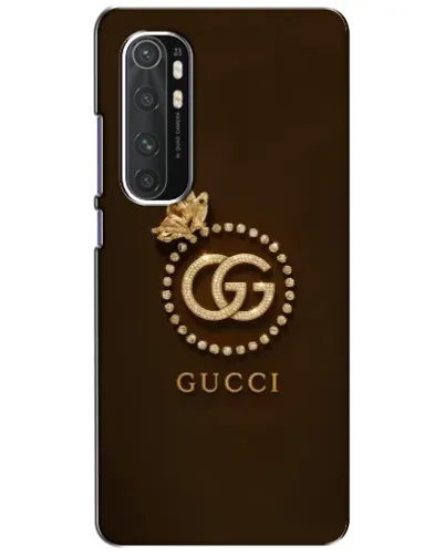Чехол для Xiaomi Mi Note 10 Lite с картинкой «Gucci — золотая бабочка»