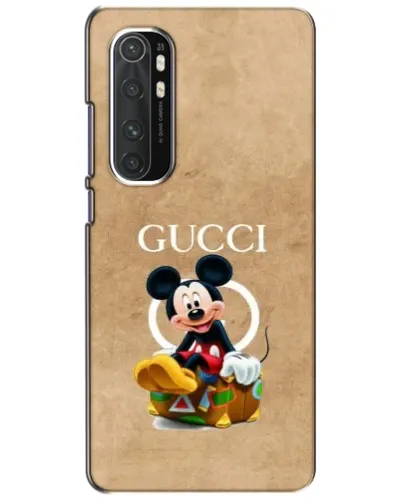 Чехол для Xiaomi Mi Note 10 Lite с картинкой «Микки Маус Gucci — крафт»