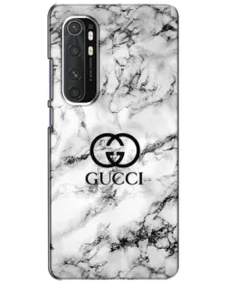 Чехол для Xiaomi Mi Note 10 Lite с картинкой «Gucci — мраморный шик»