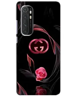 Чехол для Xiaomi Mi Note 10 Lite с картинкой «Gucci — неоновая роза»