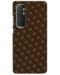 Чехол для Xiaomi Mi Note 10 Lite с картинкой «Gucci — золотые диагонали»