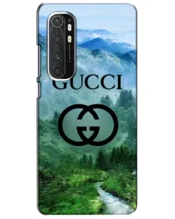 Чехол для Xiaomi Mi Note 10 Lite с картинкой «Gucci — горный пейзаж»