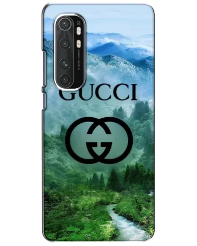 Чехол для Xiaomi Mi Note 10 Lite с картинкой «Gucci — горный пейзаж»