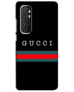 Чехол для Xiaomi Mi Note 10 Lite с картинкой «Gucci — красный пояс»